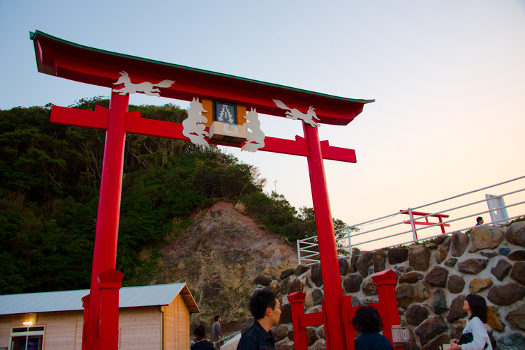 Collection box at Motonosumi Inari Shrine