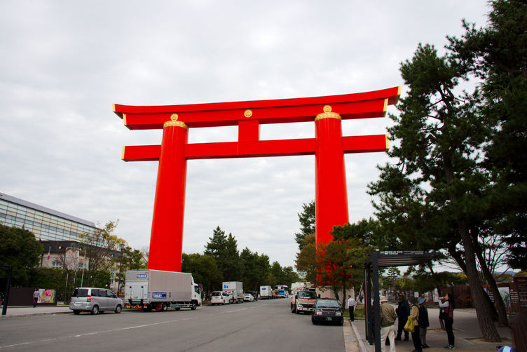 The Giant Torii Outside Heian-jingu