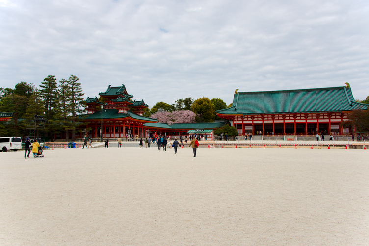 Looking West inside the Main Courtyard of Heian-jingu