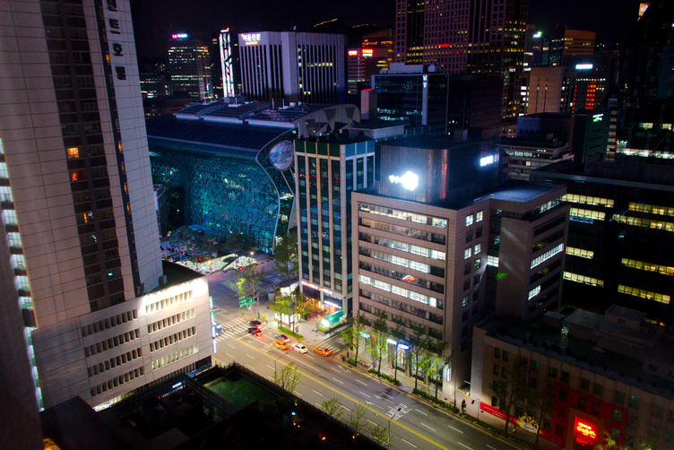 Seoul City Hall at Night