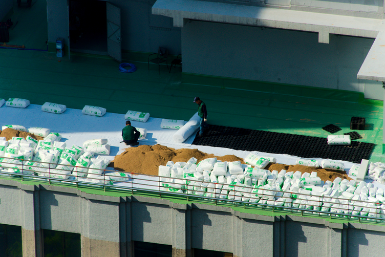 Preparation for a Roof Garden