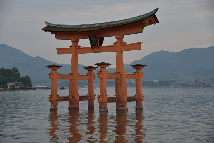 The Otorii of Itsukushima Shrine at High Tide