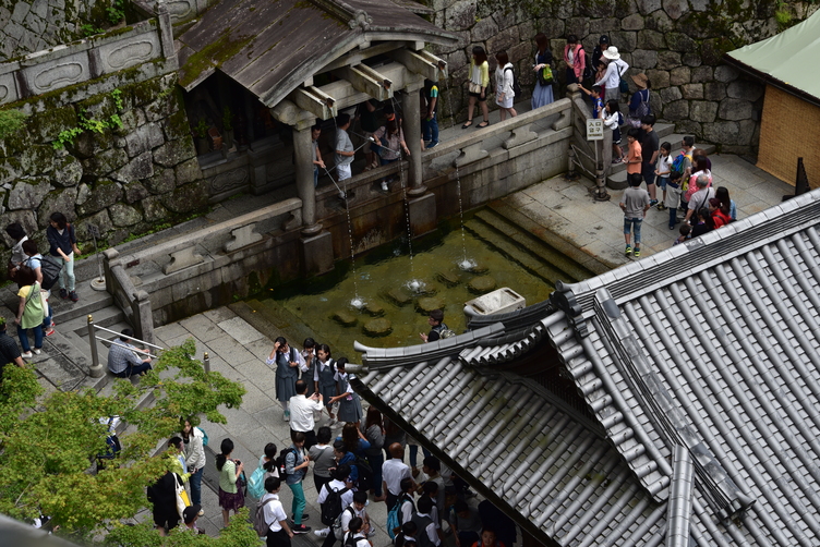 Waterfalls at Kiyomizu-dera