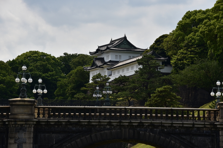 Seimon Stone Bridge at Imperial Palace in Tokyo