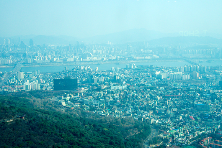 Looking South from N Seoul Tower