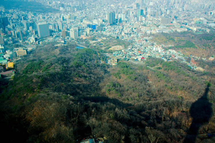 Looking North East from N Seoul Tower