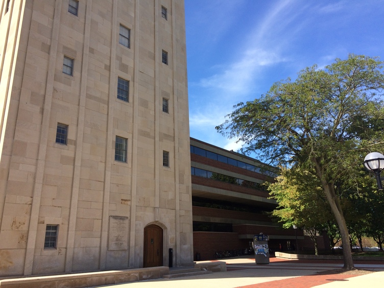 Bell Tower and Modern Languages Building at U-M