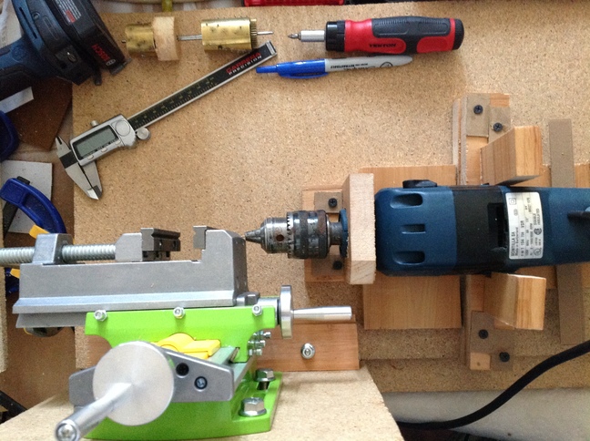 Do-it yourself horizontal drill press